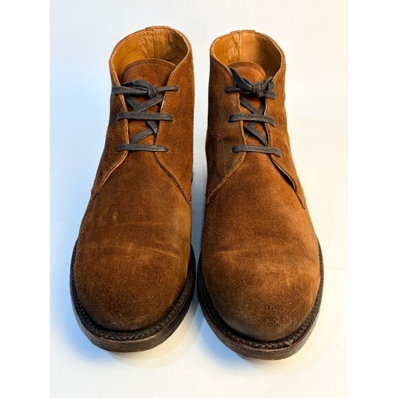 Frye Bowery Chukka Men\'s Ankle Boots  9 D Rust Suede Fashion Lace Up main image 8